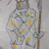 Yellow Splatters by Gridcube