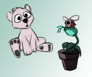 Mrsha and Apista by AuspiciousOctopi