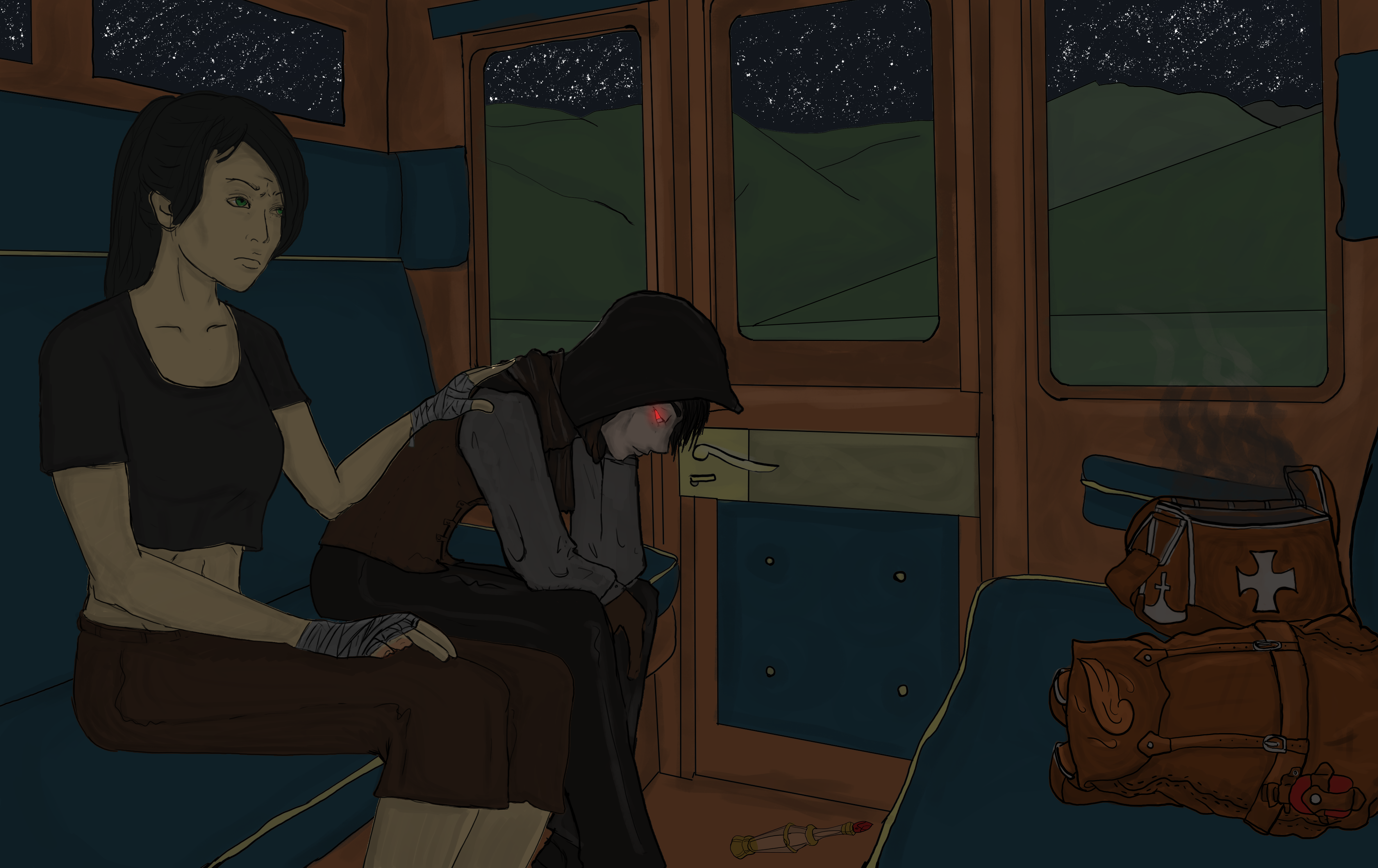 Ryoka and Fierre by Victor Lamora