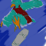 Skateboard Garuda by Gridcube